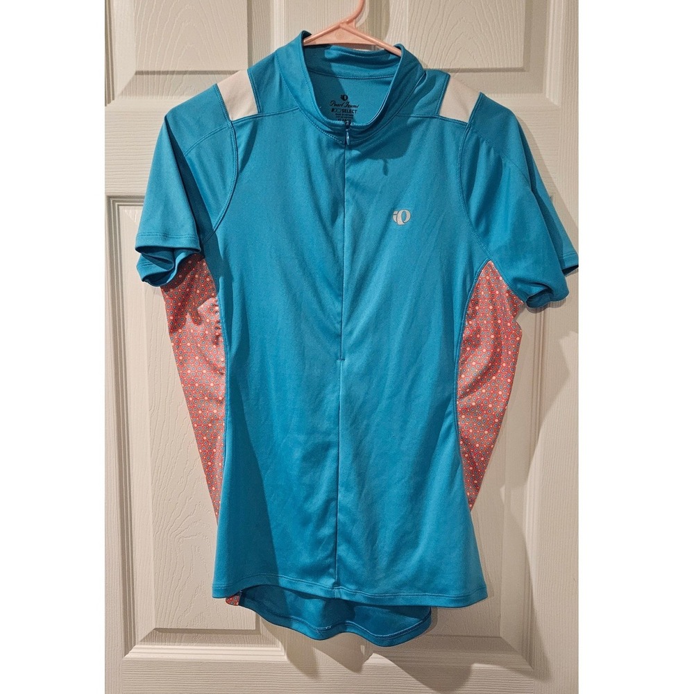 Pearl Izumi Select Cycling Jersey Women's XL Scuba Blue Pink Bike Shirt